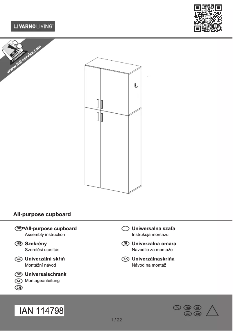 Image de la première page du manuel de l'appareil IAN 114798
