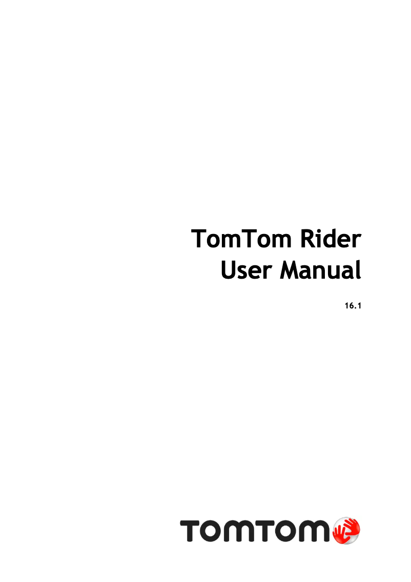 Page 1 de la notice Manuel utilisateur TomTom Rider 42