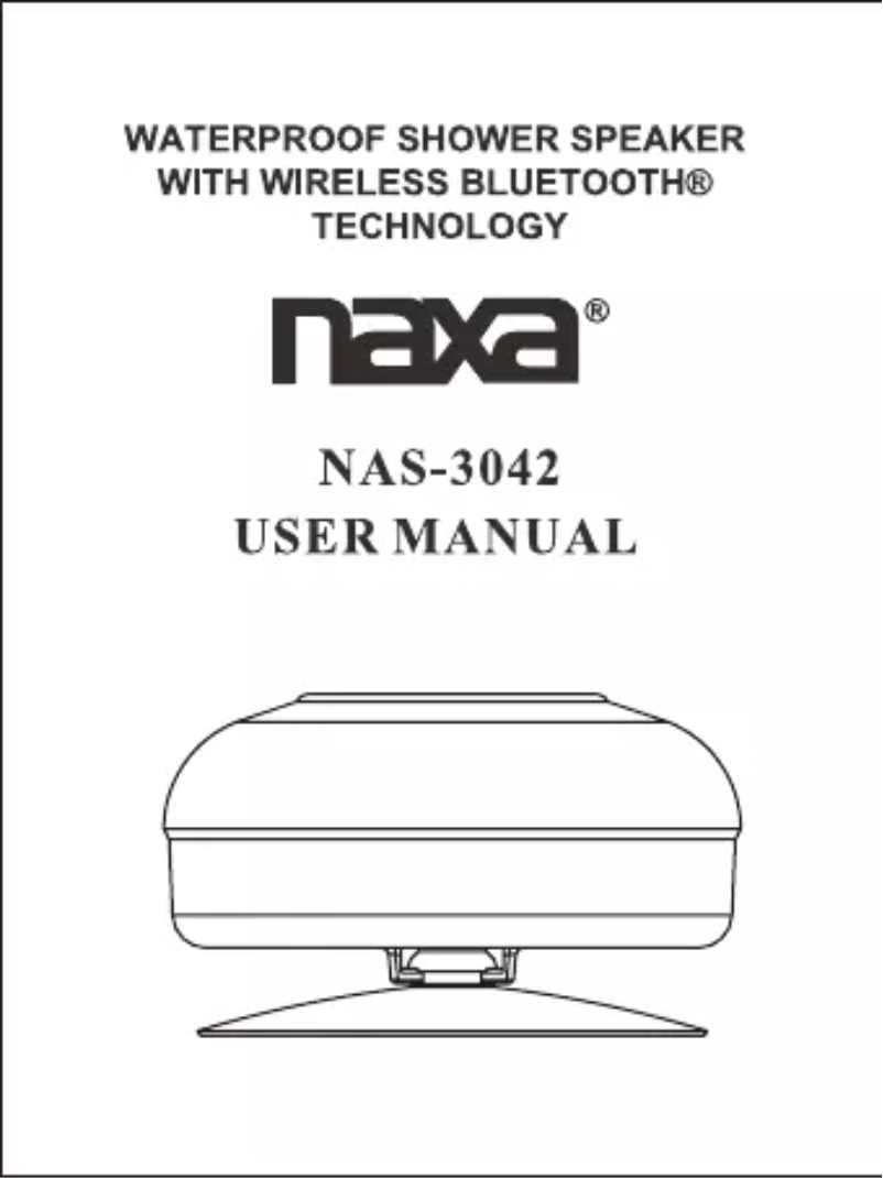 Page n°1 - Manuel utilisateur Naxa NAS-3042