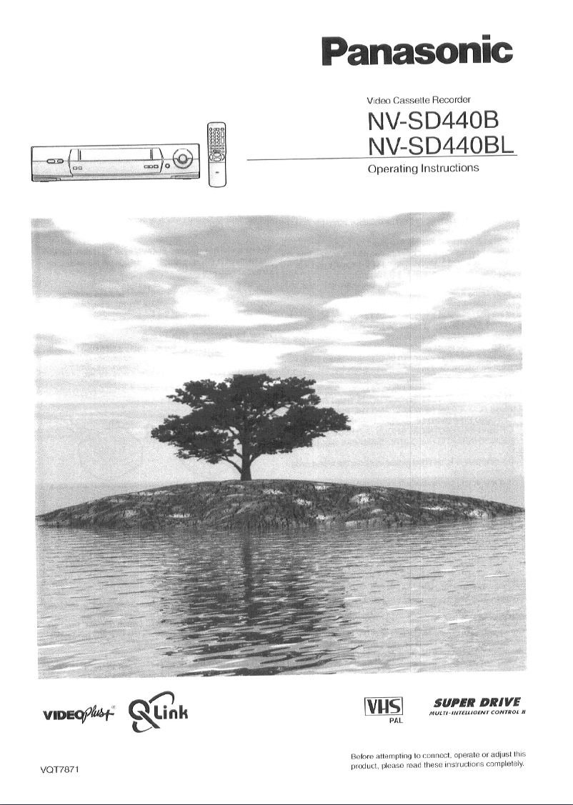 Image de la première page du manuel de l'appareil NV-SD440B