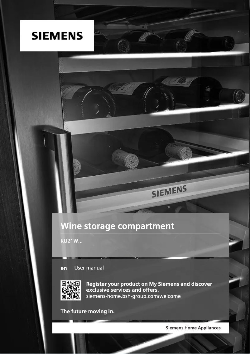 Page n°1 - Manuel utilisateur Siemens KU21WAHG0G