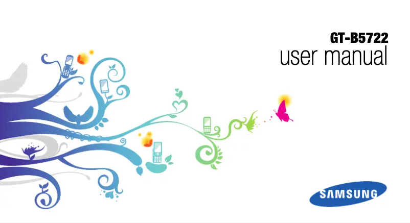 Page n°1 - Manuel utilisateur Samsung B5722
