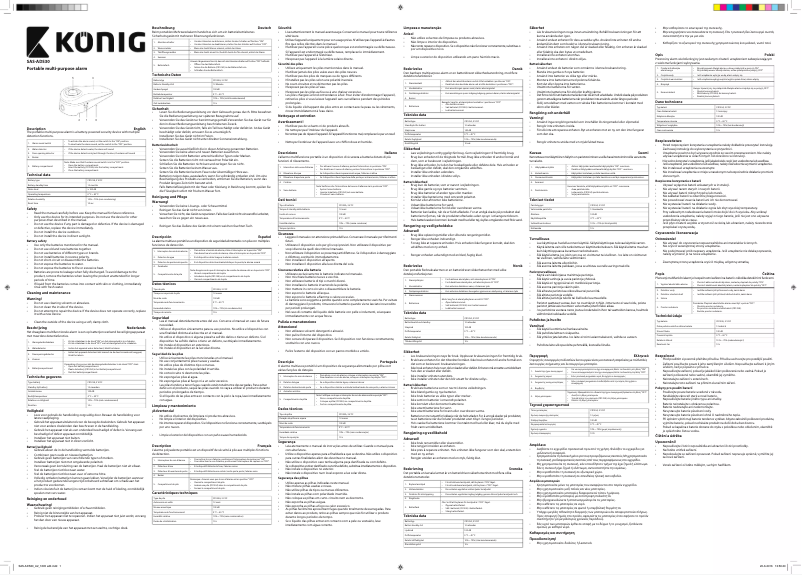 Page 1 de la notice Manuel utilisateur Konig SAS-ADS30