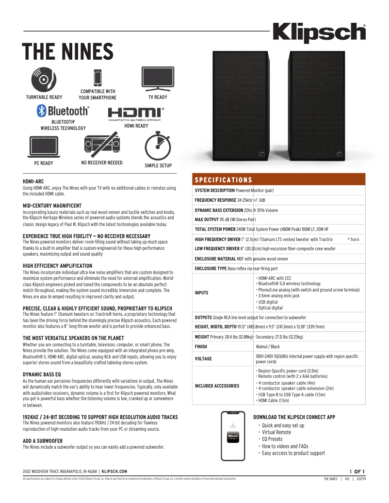 Image de la première page du manuel de l'appareil The Nines