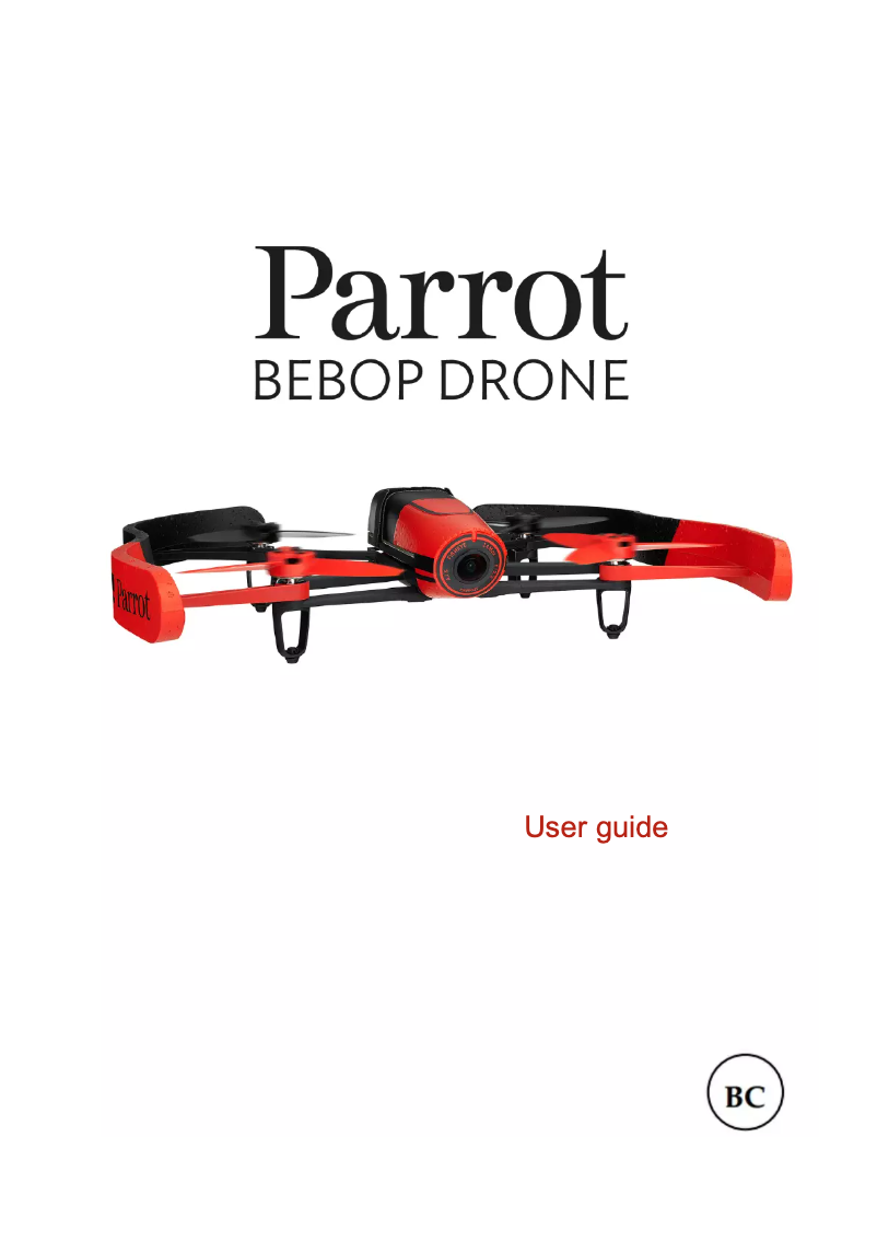 Image de la première page du manuel de l'appareil Bebop Drone and Skycontroller