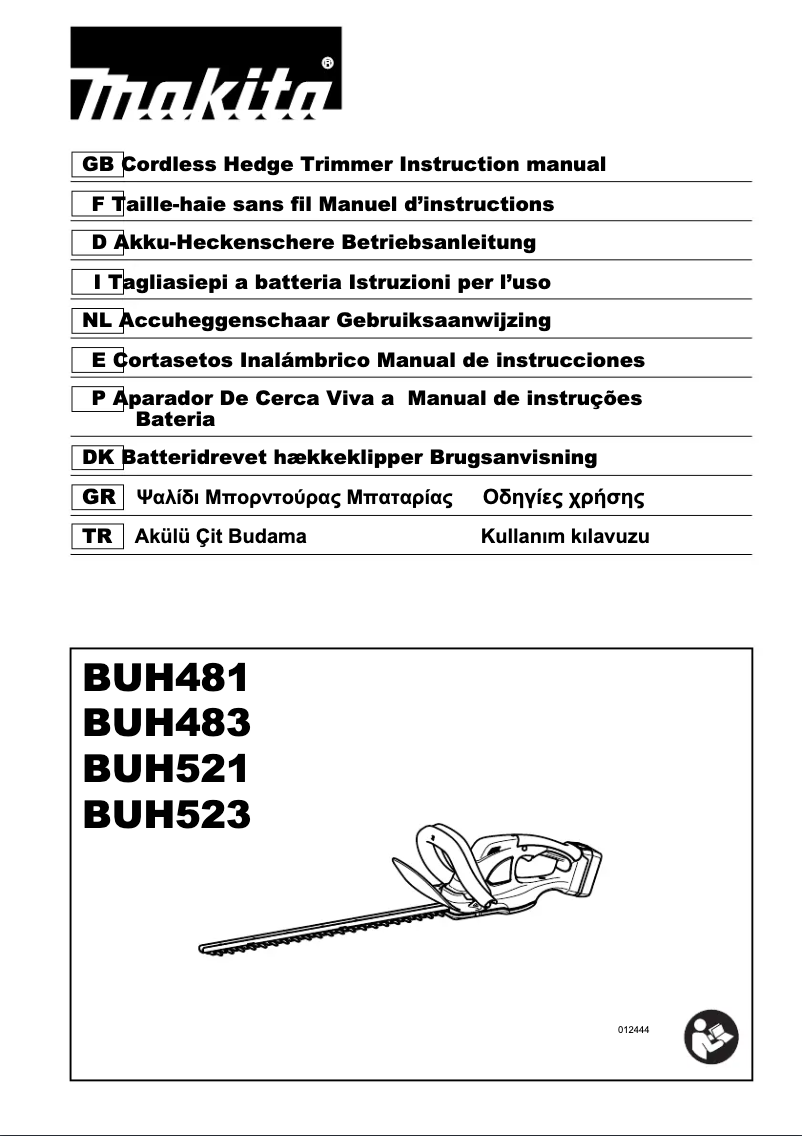 Page 1 de la notice Manuel utilisateur Makita BUH483