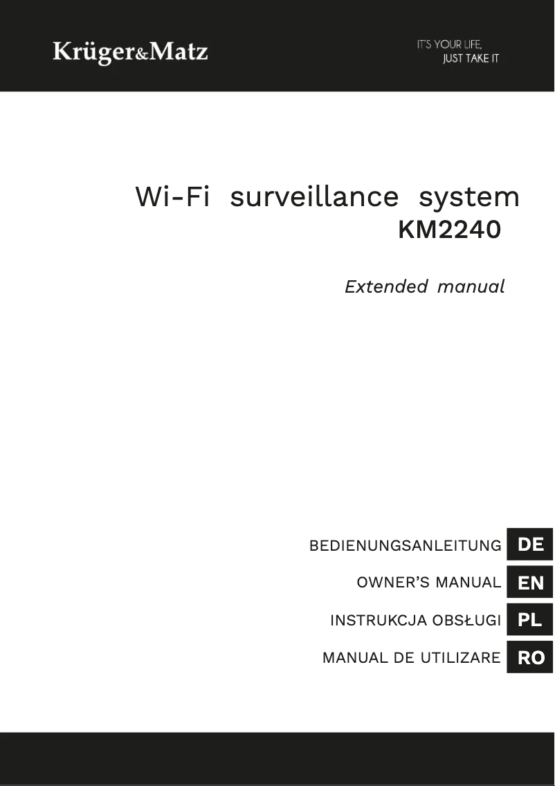 Page n°1 - Manuel utilisateur Krüger&Matz KM2240