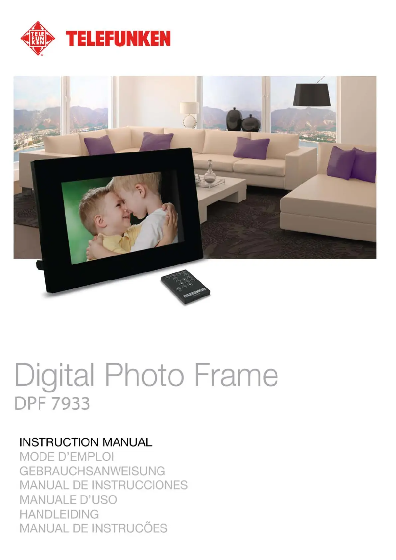 Page 1 de la notice Manuel utilisateur Telefunken DPF 7933