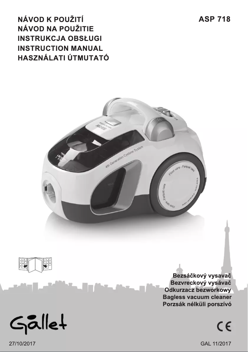Page 1 de la notice Manuel utilisateur Gallet Verdun ASP 718