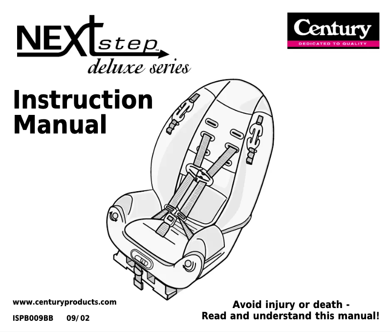 Page n°1 - Manuel utilisateur Graco Century NextStep MX