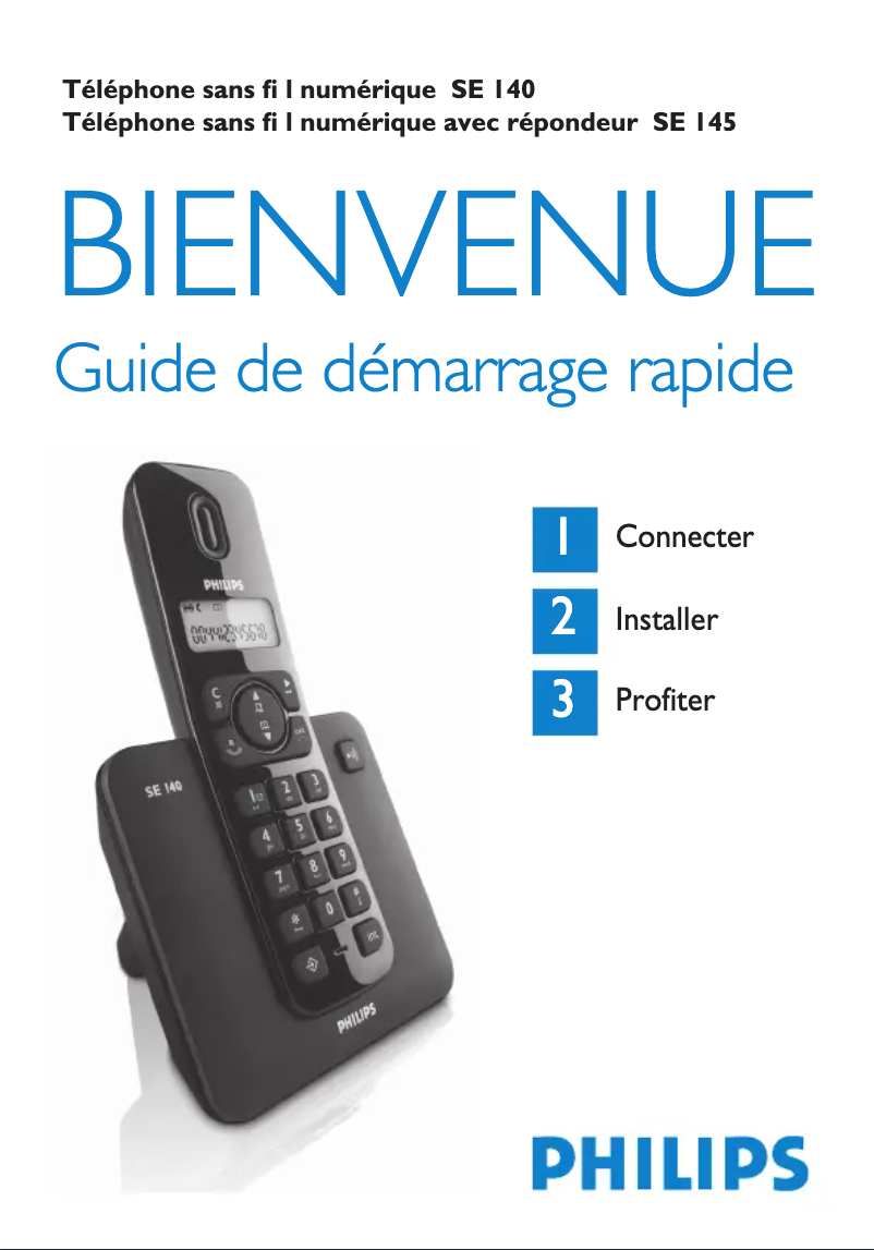 Página 1 del manual Guía de inicio rápido Philips SE1402B