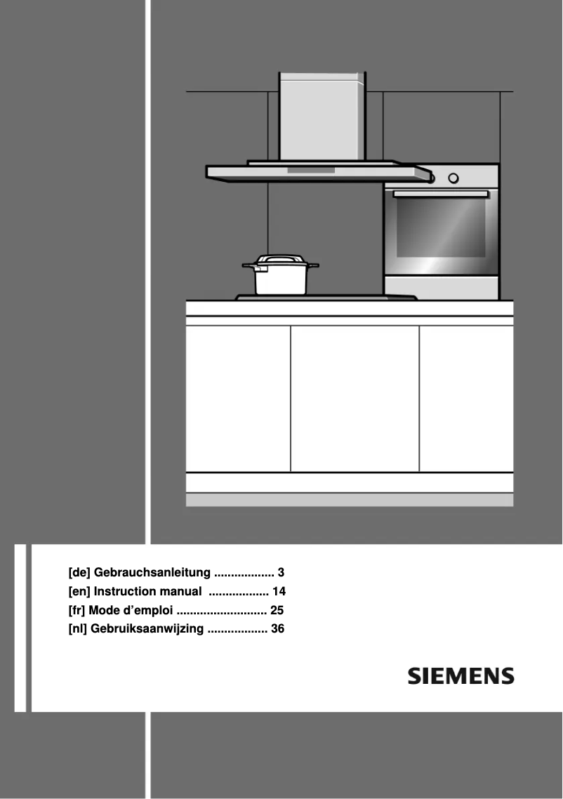 Page 1 de la notice Manuel utilisateur Siemens ED895RB90E