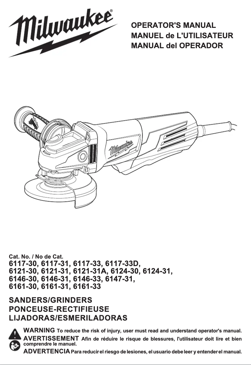 Page n°1 - Manuel utilisateur Milwaukee 6124-30