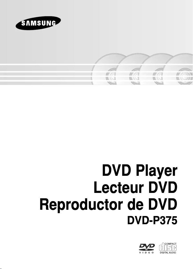 Page 1 de la notice Manuel utilisateur Samsung DVD-P375