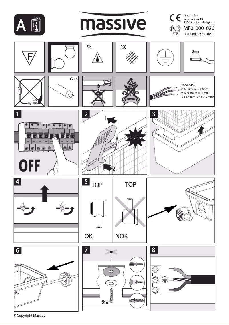 Page 1 de la notice Manuel utilisateur Massive Aqua