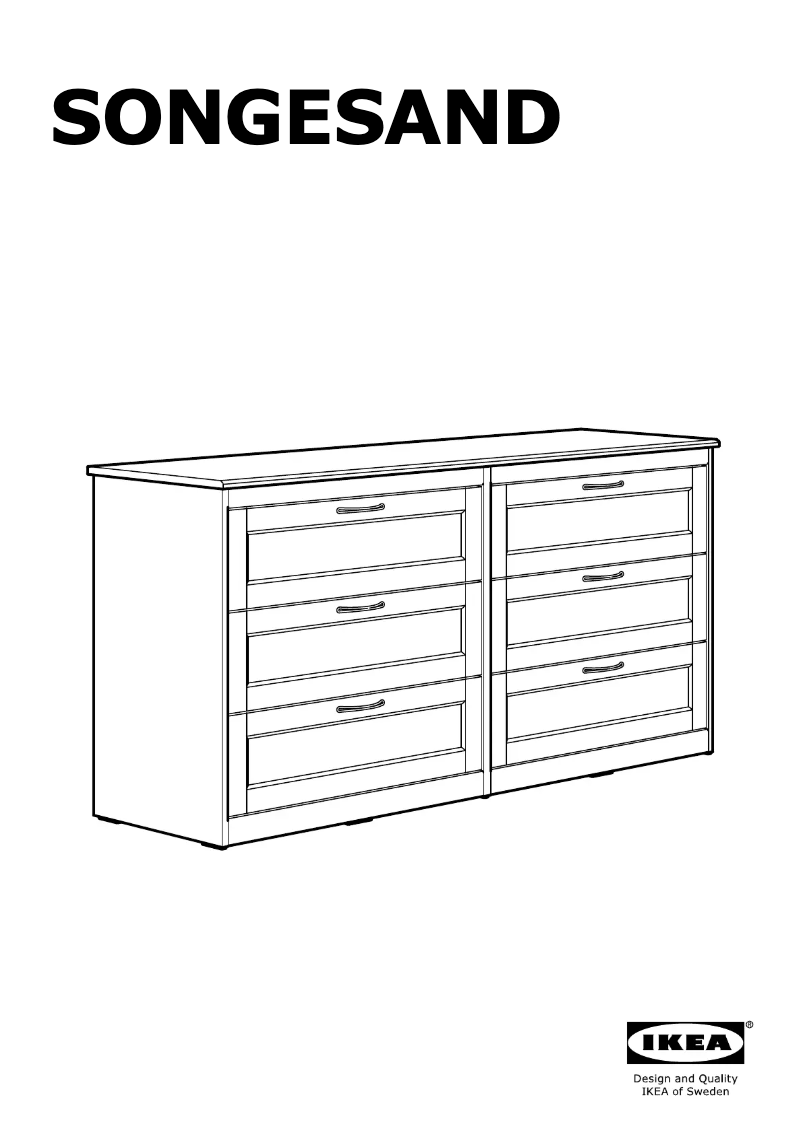Página 1 del manual Manual de usuario Ikea SONGESAND 603.667.94