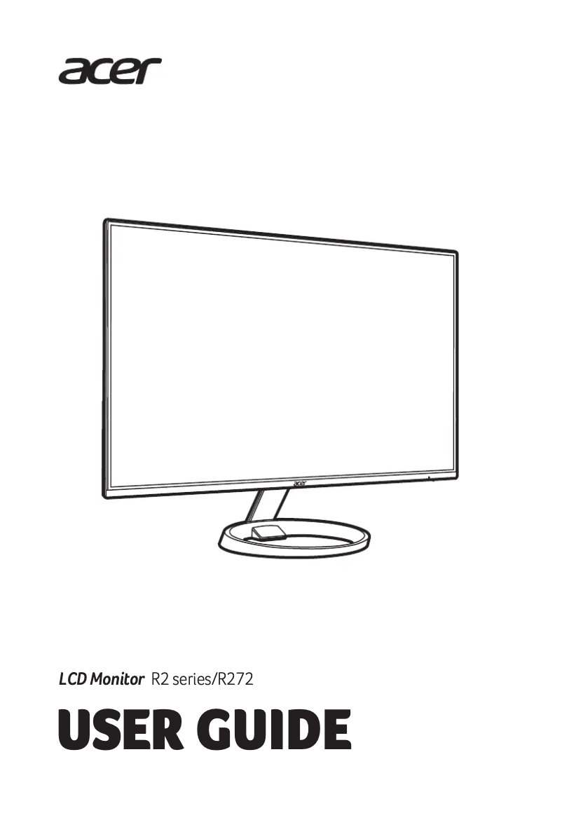 Página 1 del manual Manual de usuario Acer R272