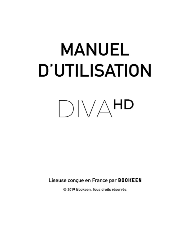 Page 1 de la notice Manuel utilisateur Bookeen Diva HD