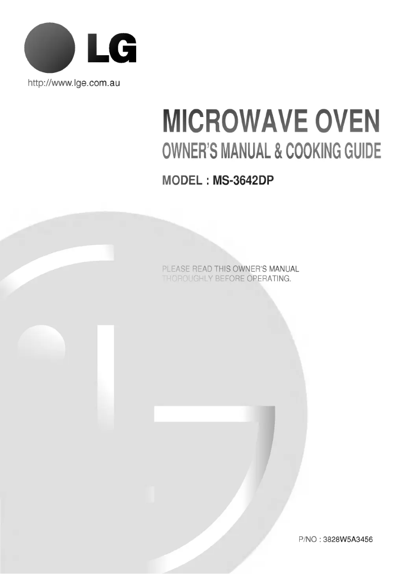 Image de la première page du manuel de l'appareil MS-3642DP