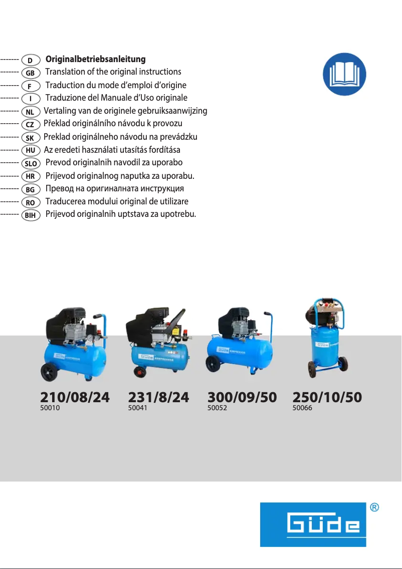 Page n°1 - Manuel utilisateur Güde 231/8/24