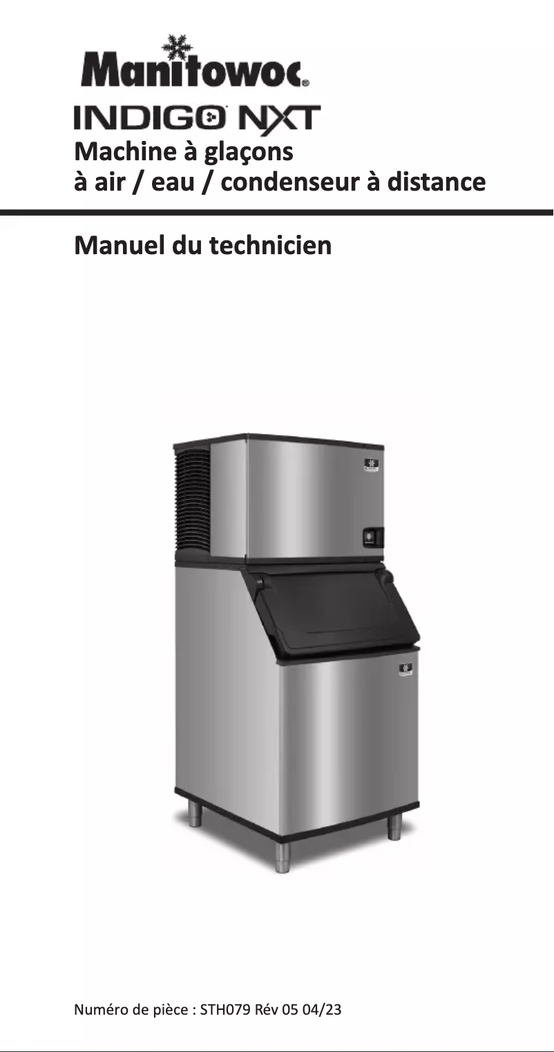 Image de la première page du manuel de l'appareil Indigo NXT Series iT1500