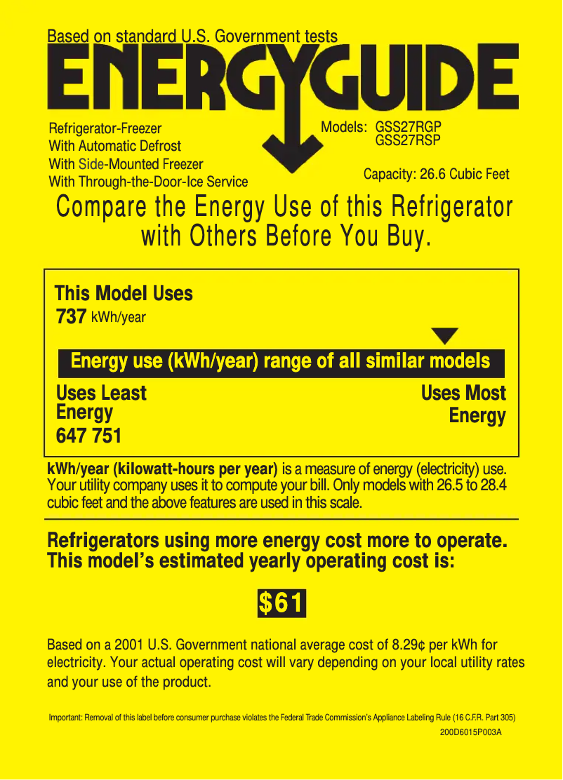 Imagen de la primera página del manual del dispositivo GSS27RGPBB
