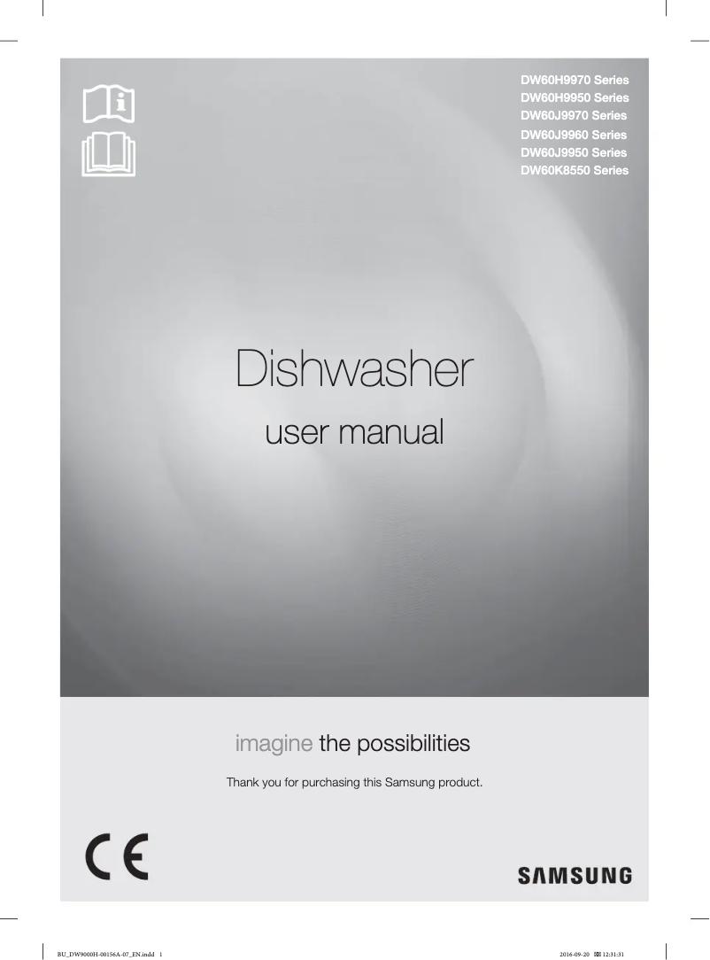 Page n°1 - Manuel utilisateur Samsung DW60J9970BB