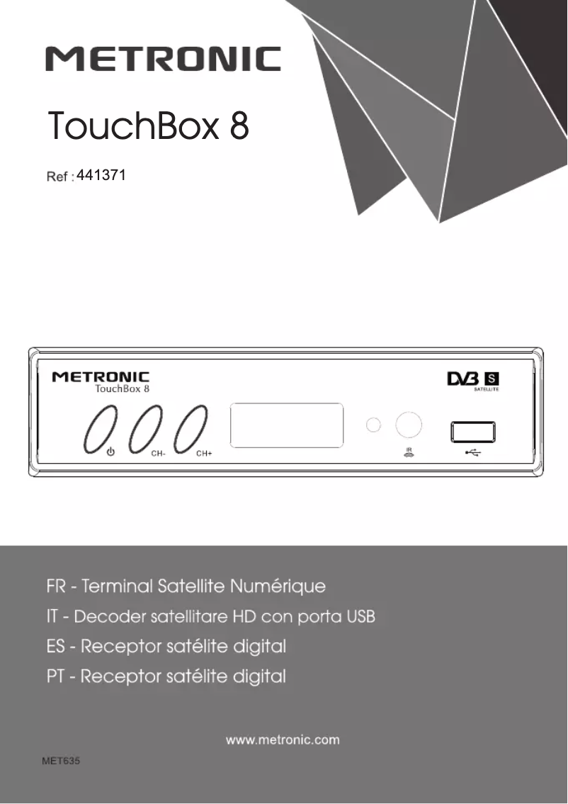 Image de la première page du manuel de l'appareil TouchBox 8