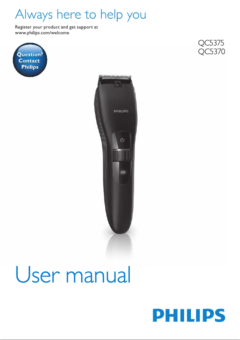 Image de la première page du manuel de l'appareil Series 5000 QC5370