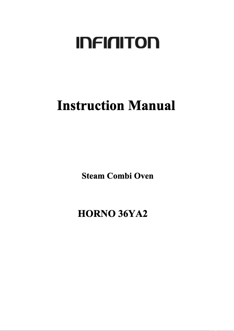 Page 1 of the manual User Manual Infiniton 36YA2