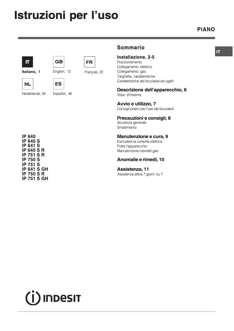 Image de la première page du manuel de l'appareil IP 641 S