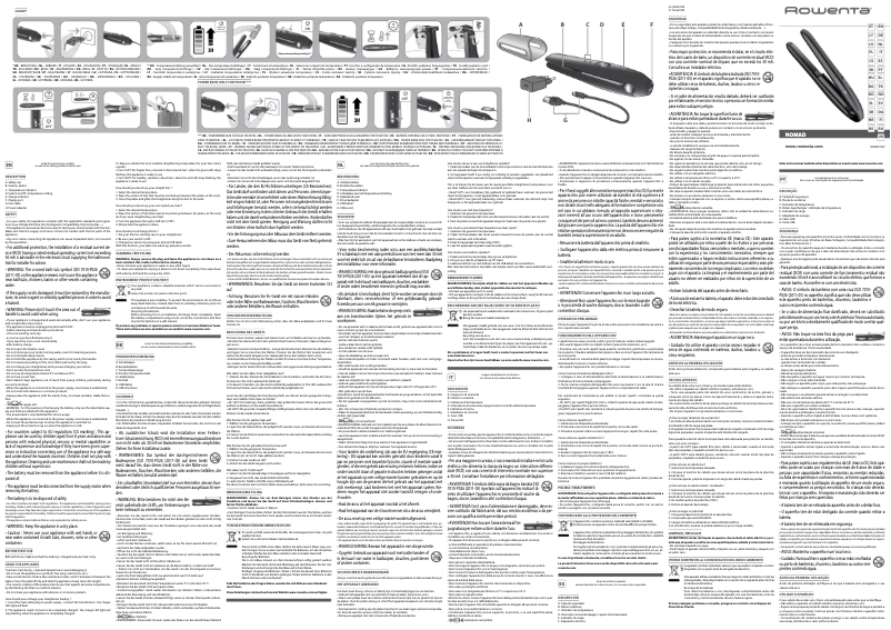 Página 1 del manual Manual de usuario Rowenta Elite Touch Up & Go SF1312