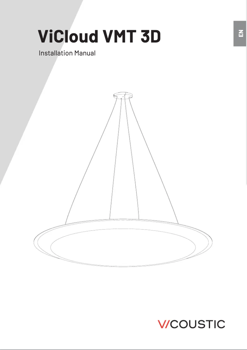 Page 1 de la notice Manuel utilisateur Vicoustic ViCloud VMT 3D