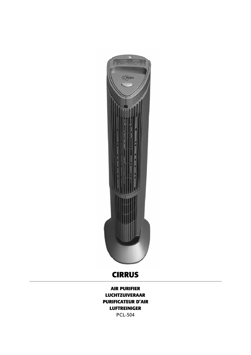 Image de la première page du manuel de l'appareil Cirrus PCL-504