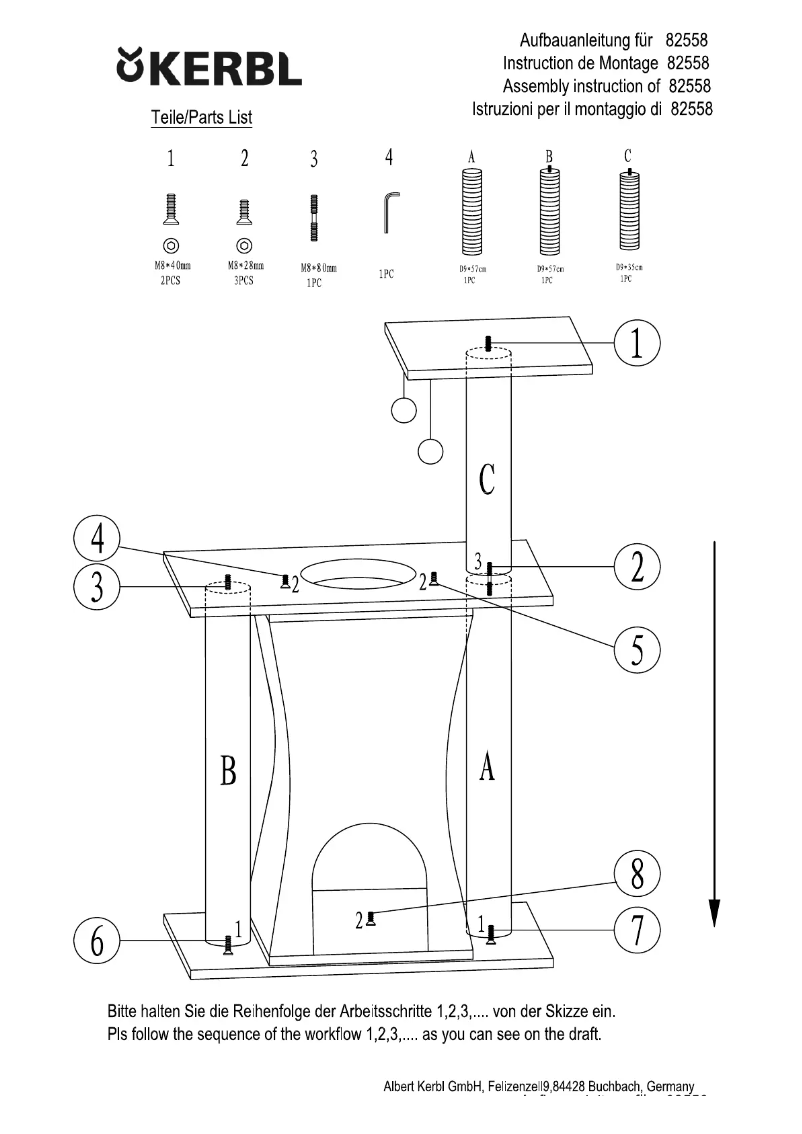 Page 1 de la notice Manuel utilisateur Kerbl India 82558