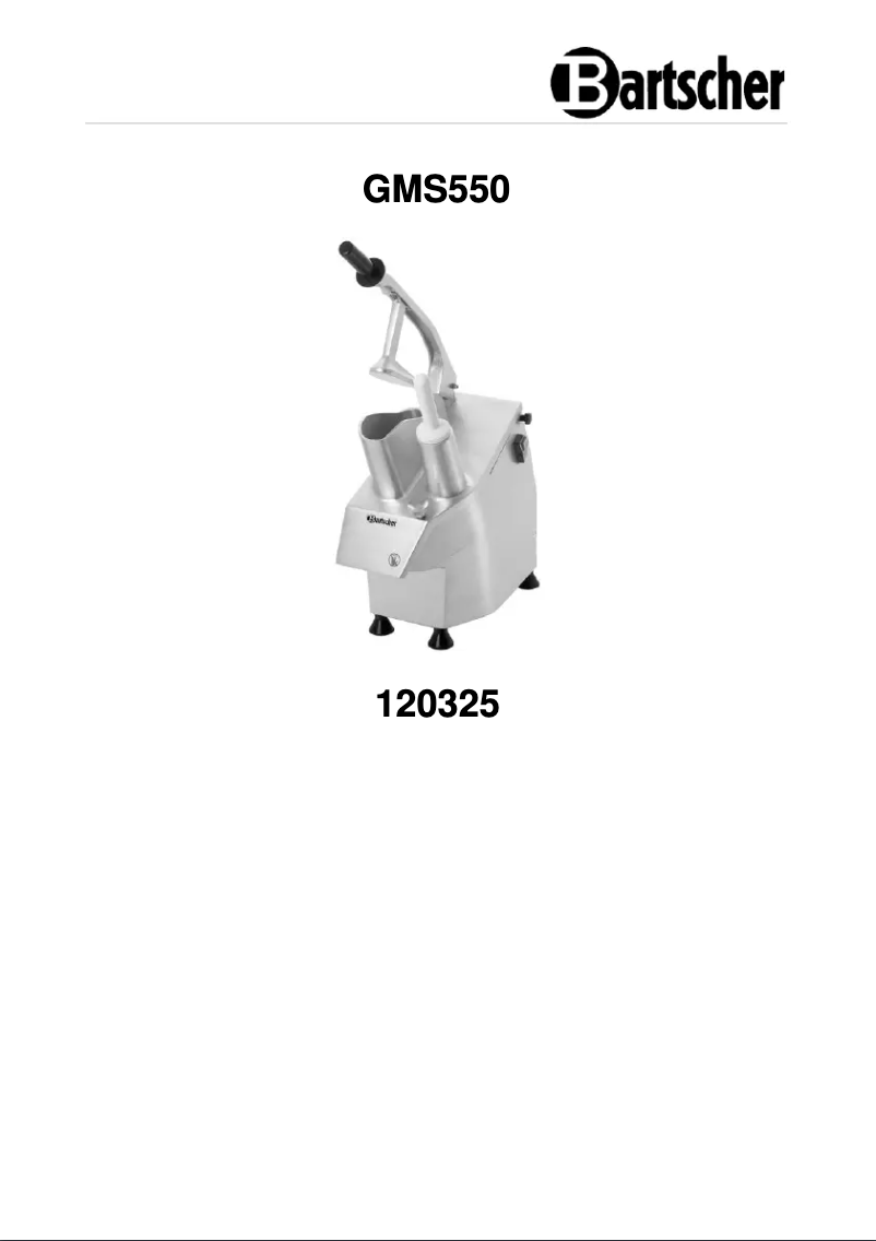 Image de la première page du manuel de l'appareil GMS550