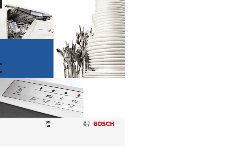 Page 1 of the manual User Manual Bosch SMS53N82EU