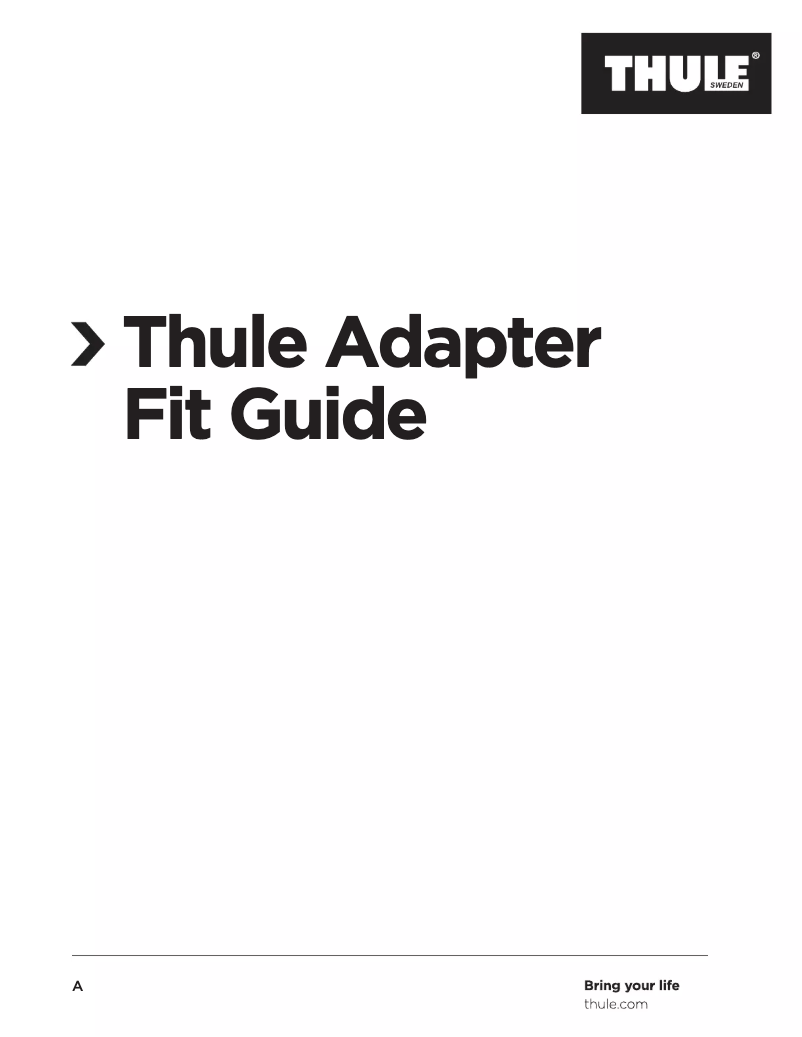 Page 1 de la notice Manuel utilisateur Thule Bicycle Trailer Kit