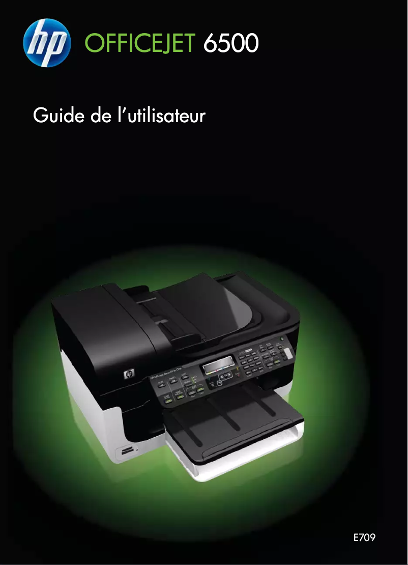 Image de la première page du manuel de l'appareil Officejet 6500