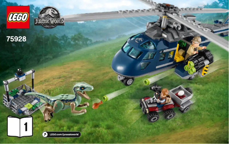 Imagen de la primera página del manual del dispositivo Jurassic World 75928