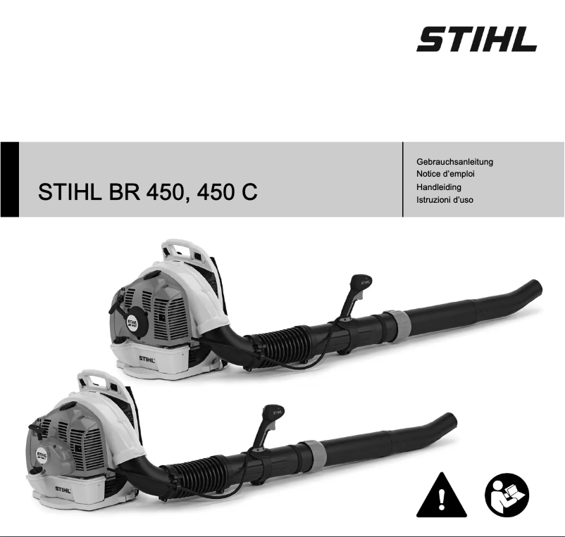Page 1 de la notice Manuel utilisateur Stihl BR 450