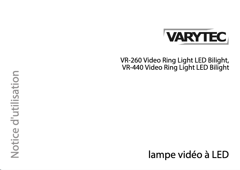 Page n°1 - Manuel utilisateur Varytec VR-260