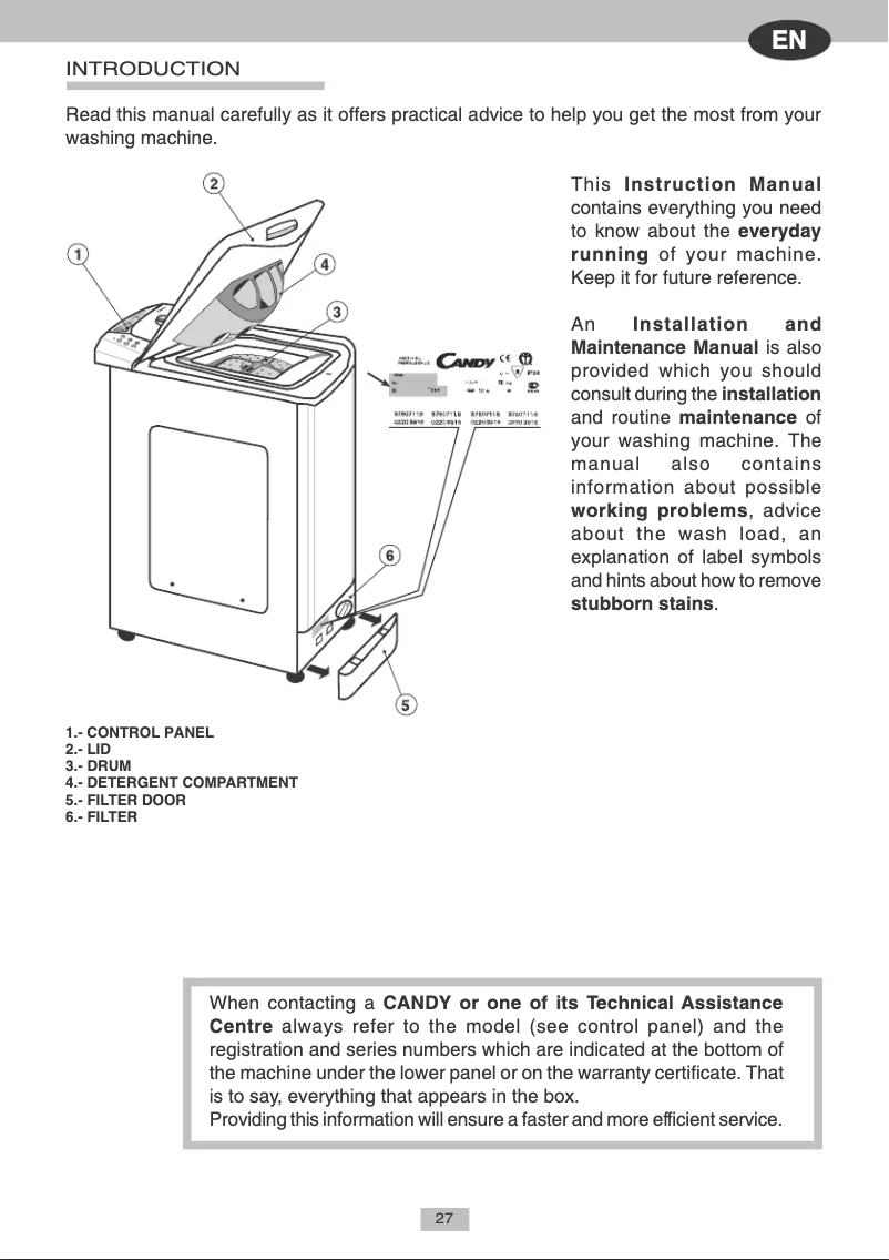 Image de la première page du manuel de l'appareil CTS 83 T