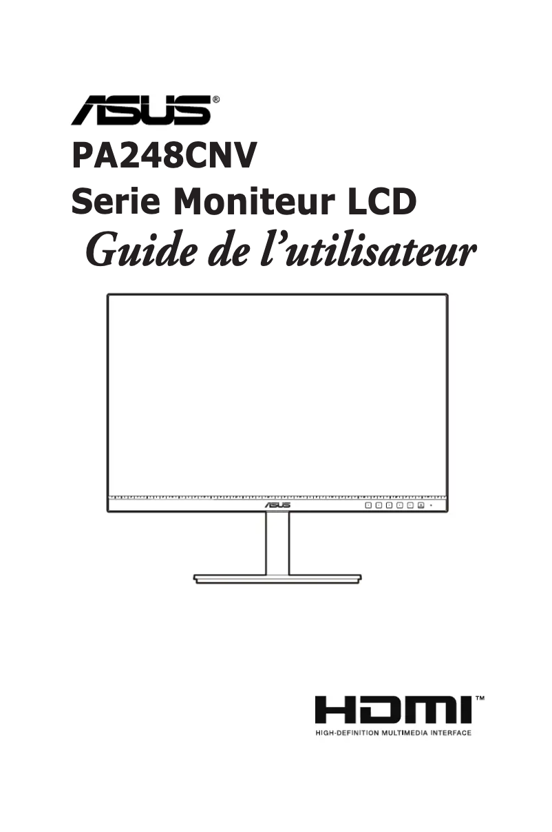 Page n°1 - Manuel utilisateur Asus ProArt PA248CNV