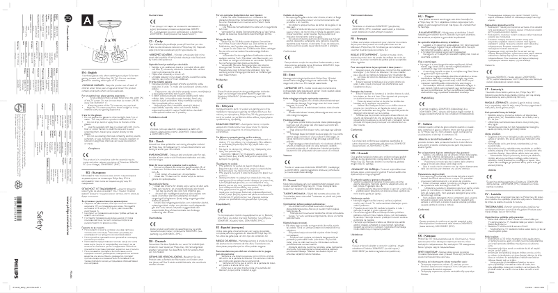 Page 1 of the manual User Manual Philips PTA416