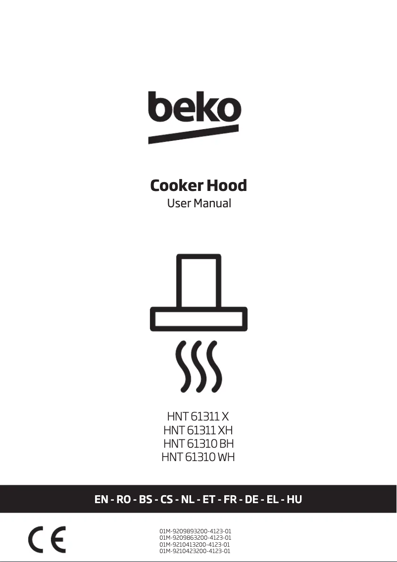 Page 1 de la notice Manuel utilisateur Beko HNT61311X