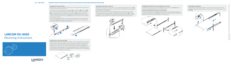 Page 1 de la notice Manuel utilisateur Lancom ISG-8000