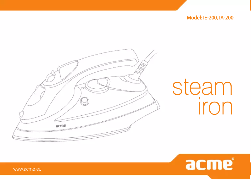 Page 1 de la notice Manuel utilisateur Acme Made IA200