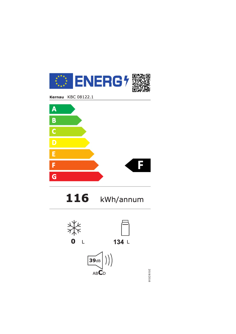 Page n°1 - Label énergétique Kernau KBC 08122.1