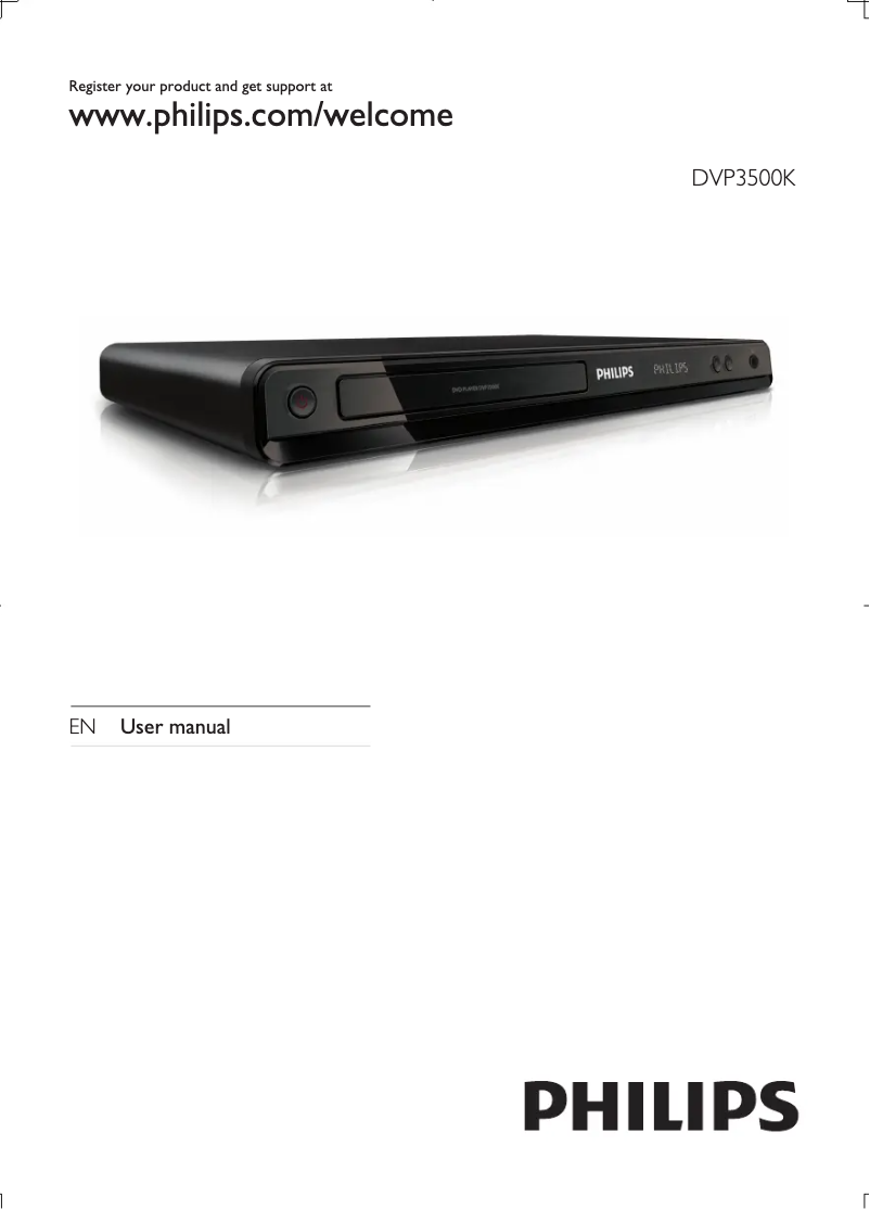 First page image of the manual for DVP3500K